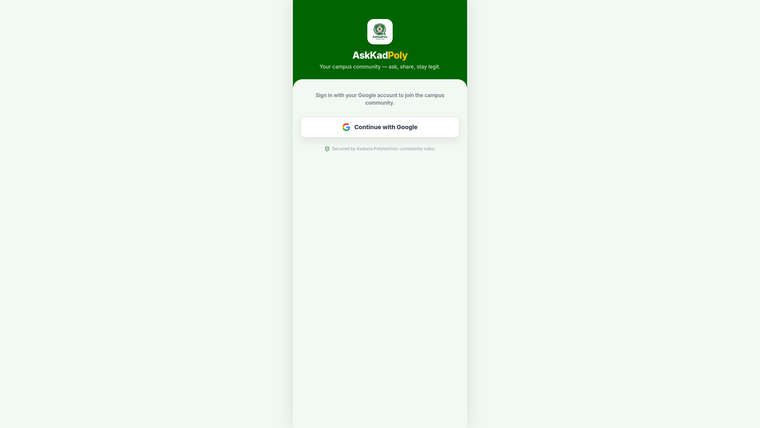 Campus Chat Application — project screenshot